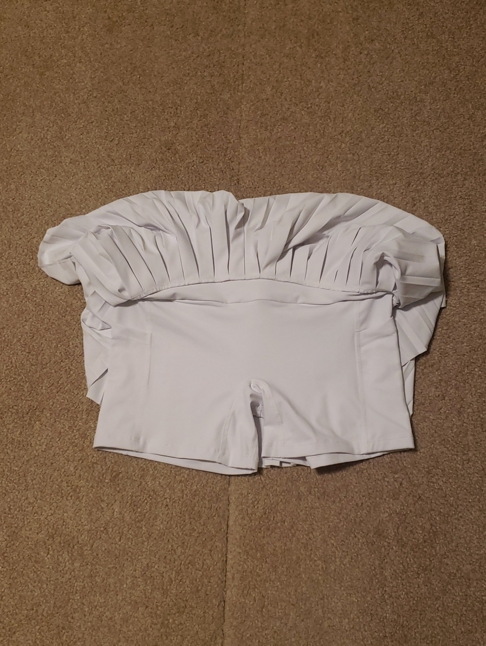 Gold Hinge Women's White Pleated Tennis Skort. - Picture 5 of 9